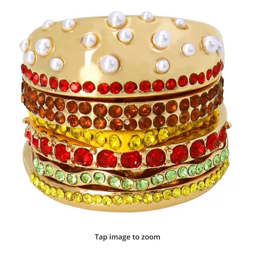 ISO!! Hamburger Stackable Ring Set by Betsey Johnson